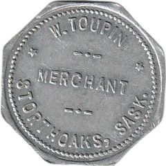 50 Cents - Merchant W. Toupin Storthoaks, Saskatchewan