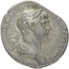 Denarius - Trajan P M TR P COS VI P P S P Q R PROVID, Providentia