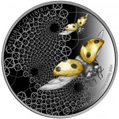 25 Dollars Ladybug, Gilded