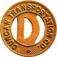 1 Fare - Duncan Transportation Co. Duncan, Oklahoma