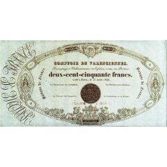 250 Francs - type 1836 branches