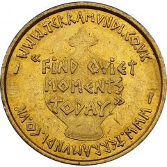 Token - Terramundi Find quiet moments today, Brass