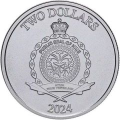 2 Dollars - Charles III Roaring Lion