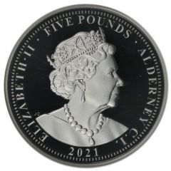 5 Pounds - Elizabeth II 95th Birthday, Silver Piedorf