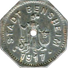 5 Pfennig - Bensheim