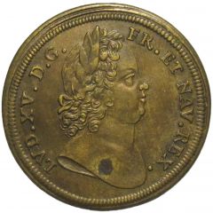 Rechenpfennig - Louis XV - Le repos suit la Victoire - J.J. Dietzel