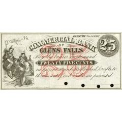 25 Cents Commercial Bank of Glens Falls