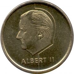 5 Francs - Albert II Dutch text