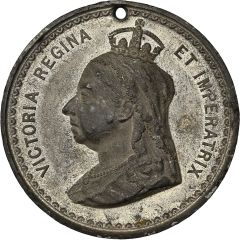 Medal - Victoria Diamond Jubilee; J. Carter, white metal