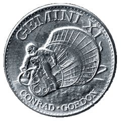 Shell Oil Token - Man In Space Gemini XI, Modified Reverse