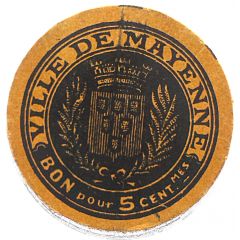 5 Centimes - Ville de Mayenne