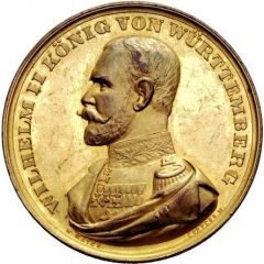 Medal for the bakery, confectionery and cookery exhibition in Stuttgart in 1894 - Wilhelm II