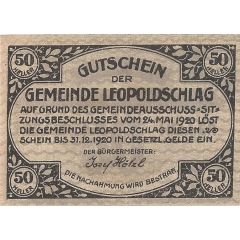 50 Heller Leopoldschlag