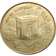 Jeton touristique - National Tokens - Paris - Arc de Triomphe Tranche Striée
