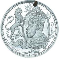 Medal - George V (Coronation, S.A. Daniell, white metal, 32mm