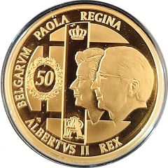 100 Euros - Albert II Royal Wedding Anniversary