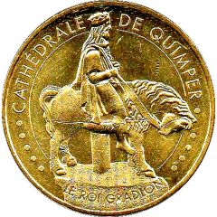 Monnaie de Paris Tourist Token - Cathédrale de Quimper Le roi Gradlon