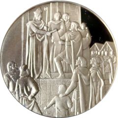 Medal - The history of Belgium in 100 medals The charter of Huy