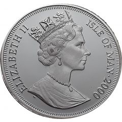 1 Crown - Elizabeth II 1st Man on the Moon