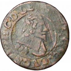 1 Double Tournois, 2 Deniers - John Theodore Type 2