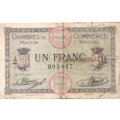1 Franc - Chambres de Commerce de Mâcon [71] et de Bourg [01]