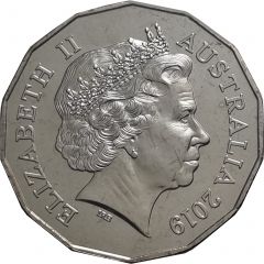 50 Cents - Elizabeth II 4th Portrait - Year of the Pig