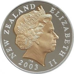 5 Dollars - Elizabeth II 4th Portrait, St Edward`s Crown, Silver Proof