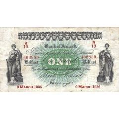 1 Pound Bank of Ireland