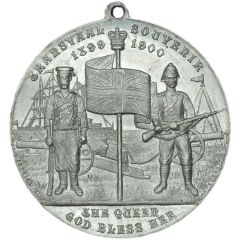 Medal Transvaal Souvenir; white metal, 38mm