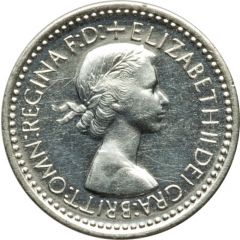 3 Pence - Elizabeth II Maundy pre-decimal, 1st issue