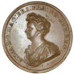 Medal - Anne Attempted Invasion of Scotland, bronze