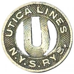 1 City Fare - Utica Lines, N.Y.S. Rys.
