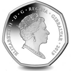 50 Pence - Elizabeth II 2019 Christmas, Silver Piedfort