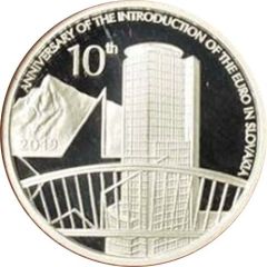 Medal - 2019 10th Anniversary of the Euro in Slovakia