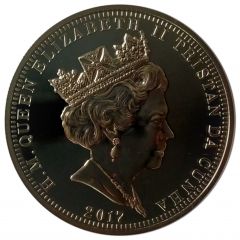 5 Pounds - Elizabeth II Platinum Wedding - Heads and Cathedral