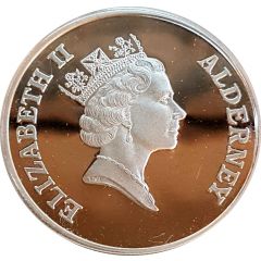 2 Pounds - Elizabeth II Islander`s Return, Silver Proof Issue