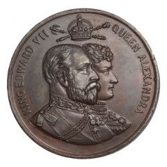Medal - Edward VII Coronation, Kirkcudbright, bronze