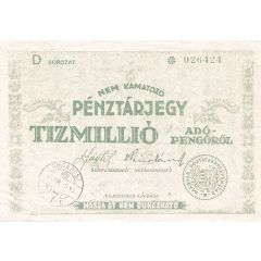 10 000 000 Adópengő Tax note, 2nd edition