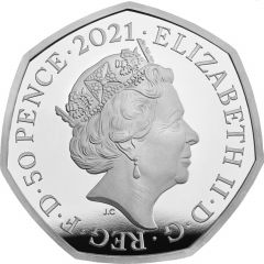 50 Pence - Elizabeth II 5th portrait, Decimalisation Anniversary, Silver Proof
