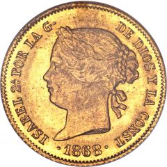 4 Pesos - Isabella II