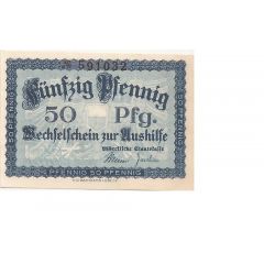 50 Pfennig Lübeckische Staatskasse