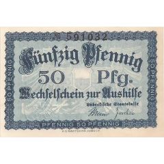 50 Pfennig Lübeckische Staatskasse