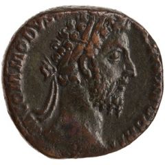 Sestertius - Commodus P M TR P XI IMP VII COS V P P S C, Victory