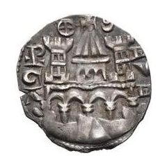 Grosso of 4 denaros - In name of Frederick Crossed O