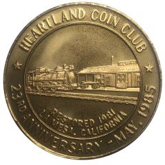 Medal - Heartland Coin Club 23rd Anniversary