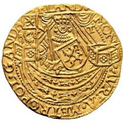 1/2 Rose Noble - Ghent Revolt Lion in Banner