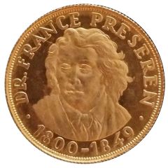 Medal - Great men of Slovenia France Prešeren