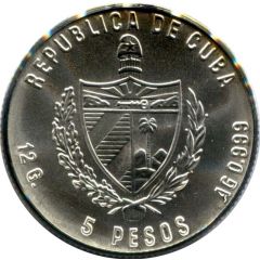 5 Pesos Cuban Crocodile