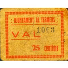 25 Céntimos Térmens