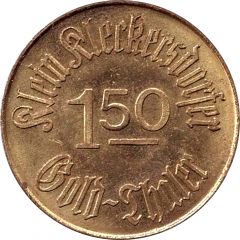 1.50 Gold Thaler Klein-Kleckersdorf